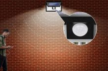 →→【割引クーポン】「約2300円!【2個セット】最新センサーライト 48LED 太陽光・屋外・人感センサー」など