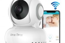 Katze-Tatze ベビーモニター ネットワークカメラ 双方向音声通信 暗視機能 720P高画質 首振り式 iOS/Android 日本語説明書付き 一年間保証